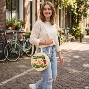 Disney Mickey & Co. Round Crossbody Bag - Cream and Red